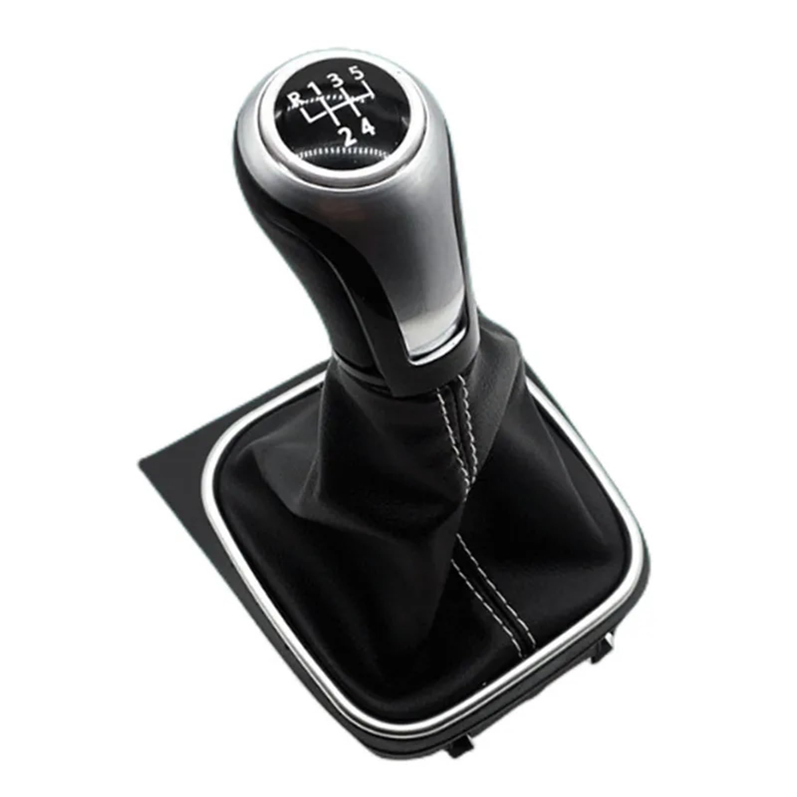 Car Schalthebel Für VW Für Golf 5/6 MK5/6 Für Scirocco (2009) Manuelle Auto Shifter Boot Schaltknauf Kopf Auto Styling Zubehör Schalthebel Shift Knob(B0428) von Lspbfkq