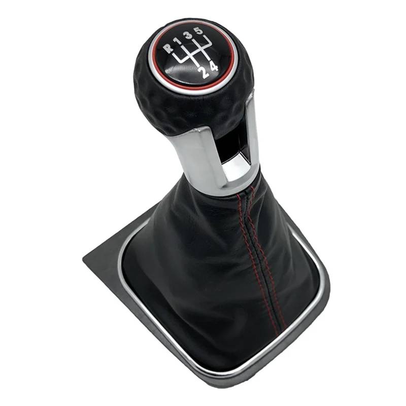 Car Schalthebel Für VW Für Golf MK5 MK6 Für Golf 5 6 A6 Für Kaninchen Für Jetta MK6 2009-2014 5/6 Geschwindigkeit Schaltknauf Hebel Shifter Staub Abdeckung Schalthebel Shift Knob(5 Speed B0173) von Lspbfkq