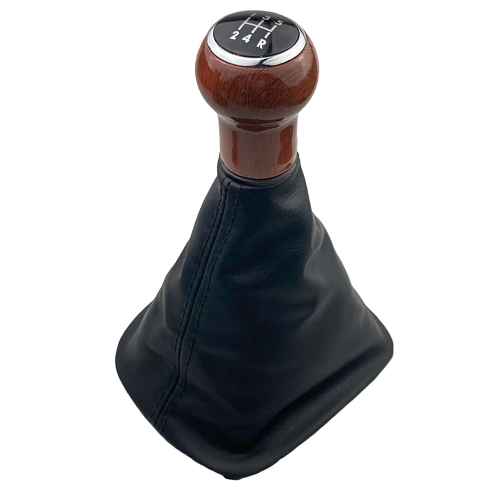 Car Schalthebel Für VW für Passat B5 1998–2004, Auto-Styling-Zubehör, Schaltknauf, Gamasche, Kofferraum-Abdeckung Schalthebel Shift Knob(Black 5 Speed) von Lspbfkq