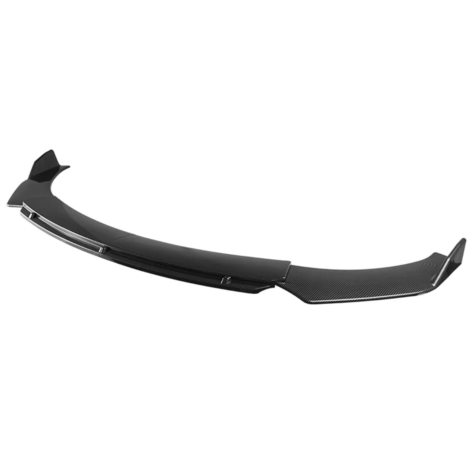 Frontspoiler 4 Stücke Universal Auto Front Stoßstange Lip Body Kit Spoiler Schwarz ABS Dekorative Streifen Stoßstange Canard Lip Splitter Front Bumper Spoiler Lippe(Carbon) von Lspbfkq