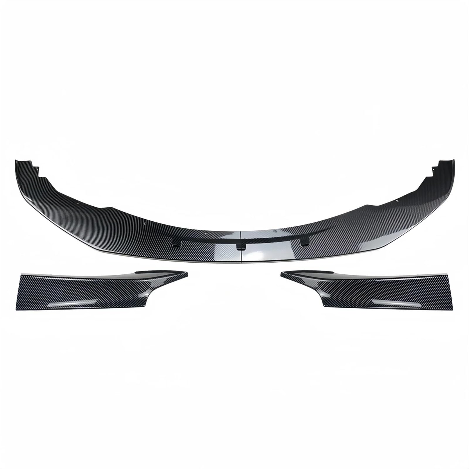 Frontspoiler Für 1er F20 F21 Sport 2011-2014 Für Maxton Style Gloss Black Carbon Look Auto Frontstoßstange Splitter Lip Front Bumper Spoiler Lippe(Carbon Look Set) von Lspbfkq