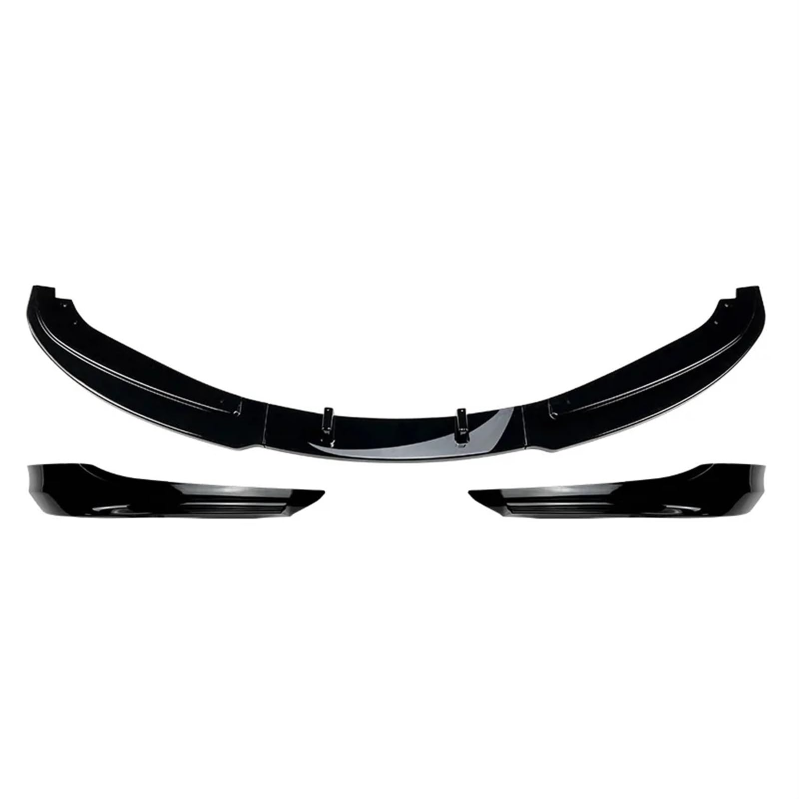 Frontspoiler Für 3er E90 E91 LCI 320i 330i 2009-2012 Frontschürze Lip Body Kit Spoiler Splitter Stoßstange Canard Lip Splitter Front Bumper Spoiler Lippe(Gloss Black Set) von Lspbfkq