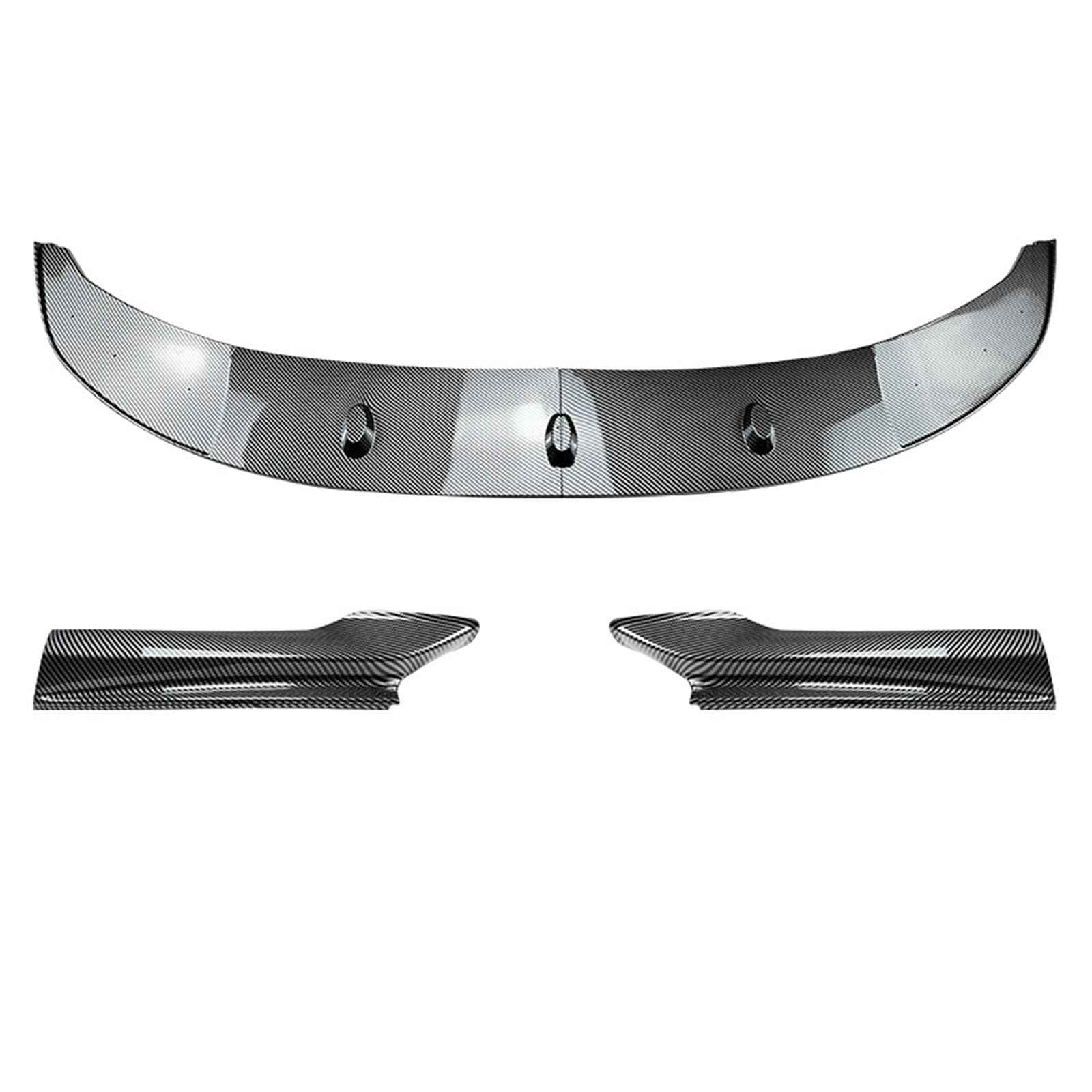 Frontspoiler Für 5 Series F10 F11 520 523 525 535 530 Sport 2011-2017 Splitter Stoßstange Canard Lip Auto Vorderen Stoßfänger Lip Body Kit Spoiler Front Bumper Spoiler Lippe(Carbon Look) von Lspbfkq