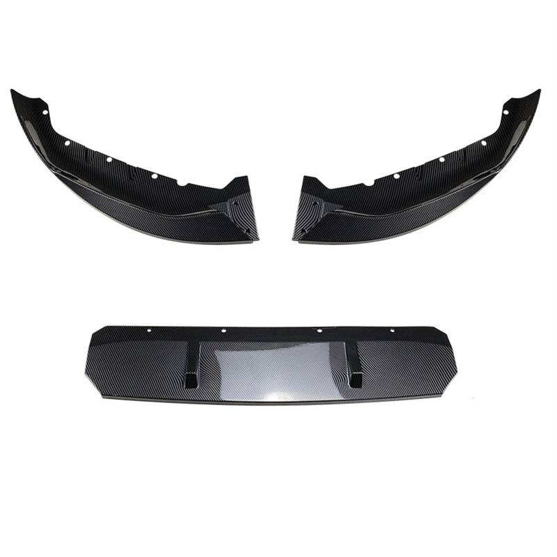 Frontspoiler Für 5 Series G30 Sport Für LCI 540i 2021+ Auto Vorderen Stoßfänger Lip Body Kit Spoiler Splitter Stoßstange Canard Lip Guard Front Bumper Spoiler Lippe(Carbon Look) von Lspbfkq