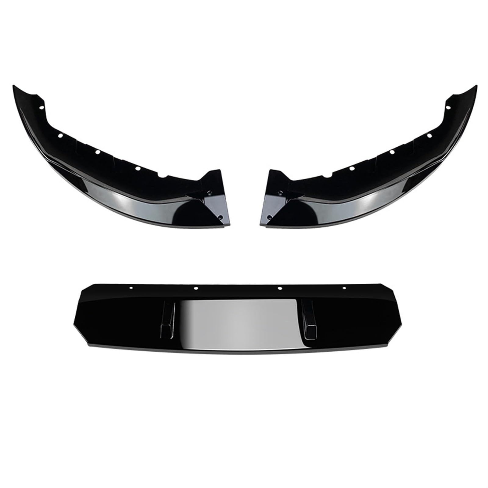 Frontspoiler Für 5 Series G30 Sport Für LCI 540i 2021+ Auto Vorderen Stoßfänger Lip Body Kit Spoiler Splitter Stoßstange Canard Lip Guard Front Bumper Spoiler Lippe(Gloss Black) von Lspbfkq