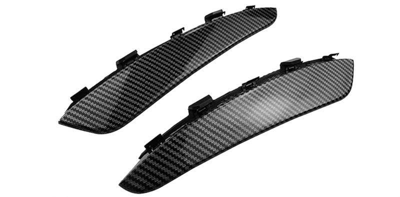 Frontspoiler Für Benz A-Klasse W177 A180 A200 A220 A250 A35 2019 2020 2021+ Frontstoßstangenverkleidung Spoiler Aufkleber Kotflügel Canards Flossen Front Bumper Spoiler Lippe(Carbon Fiber) von Lspbfkq