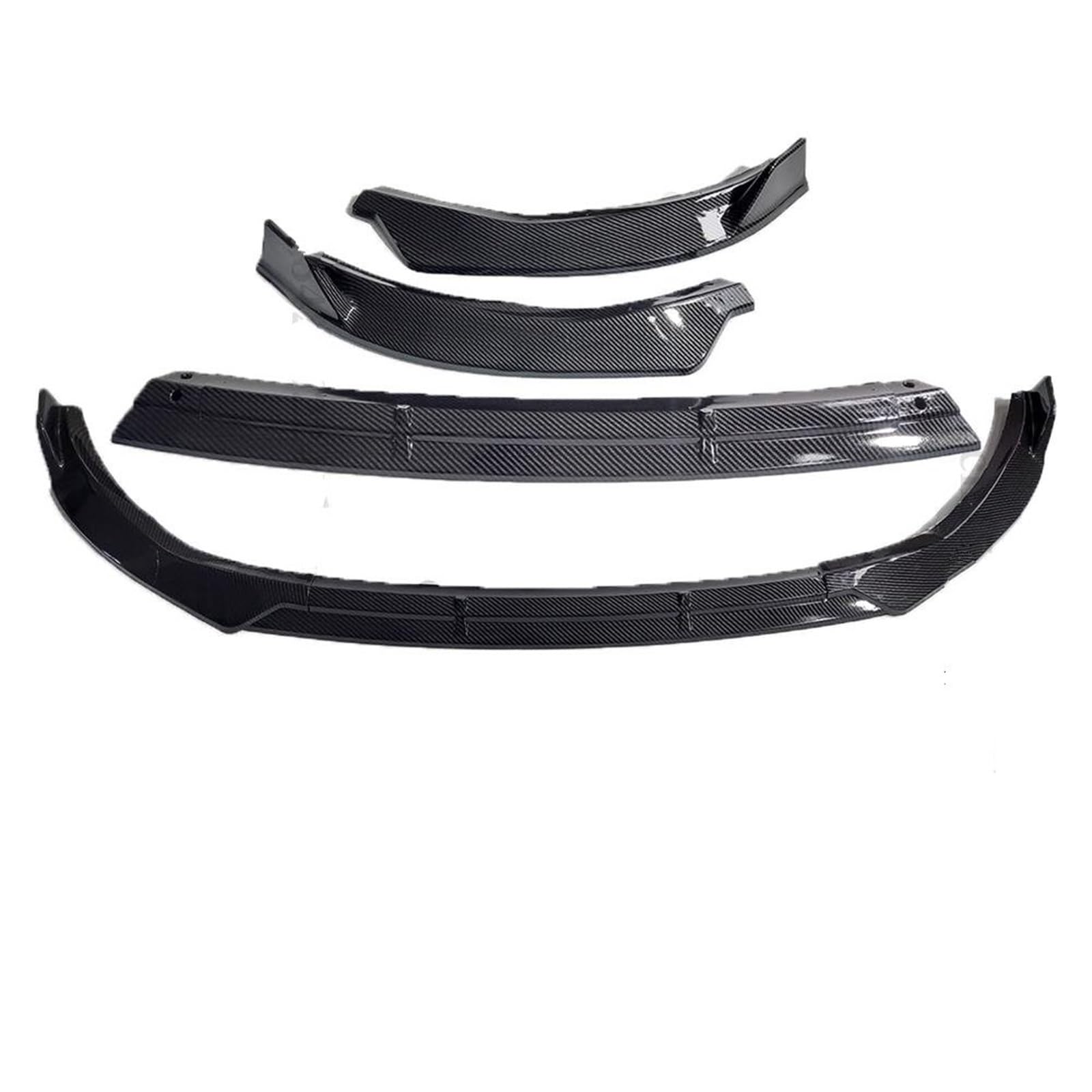 Frontspoiler Für Benz C W205 2019 2020 2021 Frontschürze Lippe Kinn Spoiler Deflektor Schutz Diffusor Trim Front Bumper Spoiler Lippe(Carbon Look) von Lspbfkq