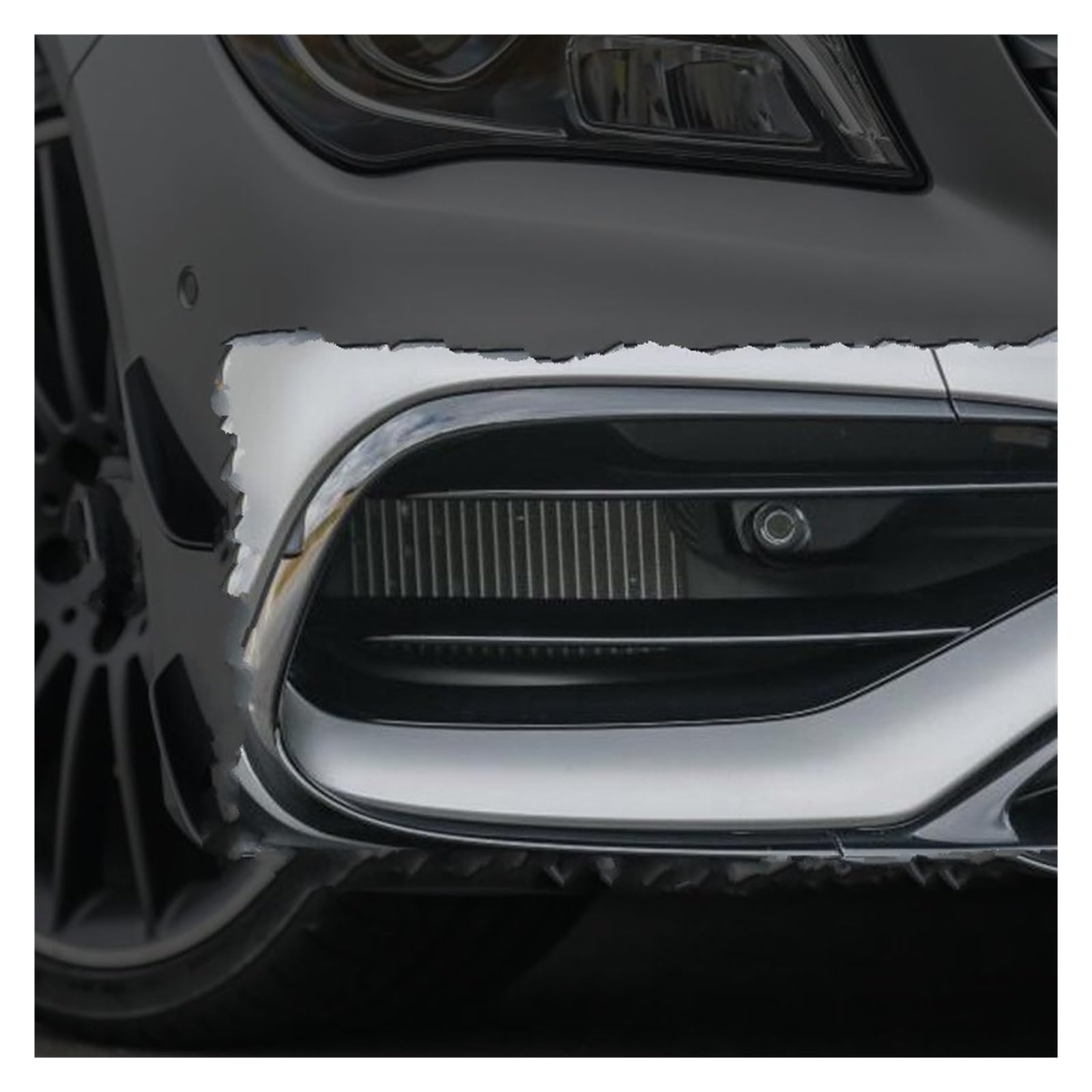 Frontspoiler Für Benz Für CLA C117 X117 Auto Frontstoßstange Seitenspoiler Splitter Air Blade Für CLA200 220 250 Für CLA45 Für AMG 2015-2018 Front Bumper Spoiler Lippe(2pcs) von Lspbfkq