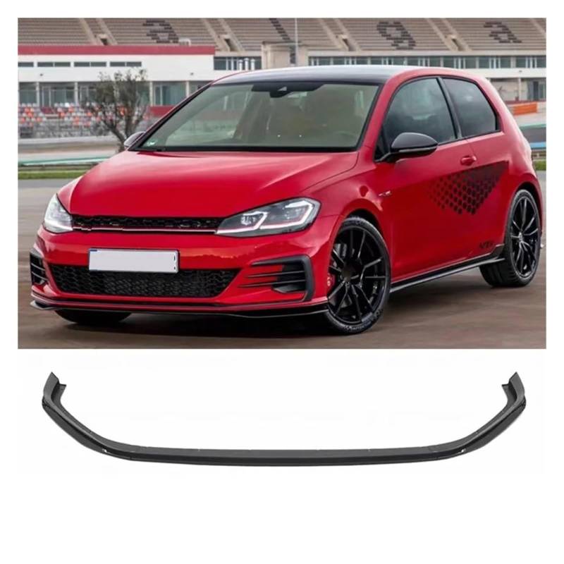 Frontspoiler Für VW Für Golf MK 7 7,5 R/R-Line/Für GTI 2013-2017 2018 2019 2020 TCR Front Stoßstange Splitter Lip Heckspoiler Body Kit Front Bumper Spoiler Lippe(B) von Lspbfkq