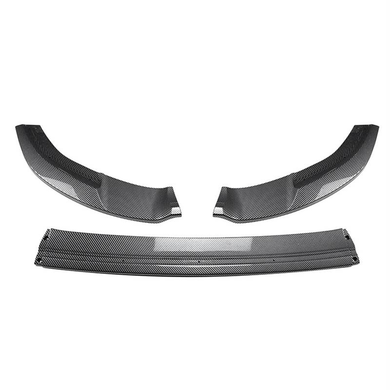 Frontspoiler Für VW Für Golf MK7.5 Für GTI R 2017-2019 Auto Front Untere Stoßstange Splitter Lip Spoiler Diffusor Schutz Body Kit Front Bumper Spoiler Lippe(Carbon Look) von Lspbfkq