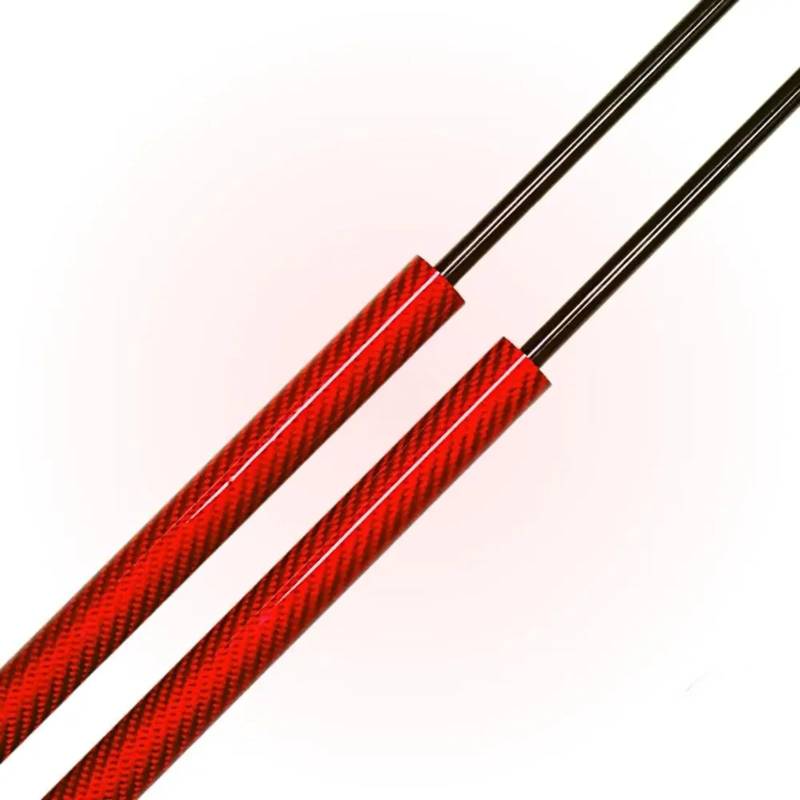 Kofferraum Gasdruckfeder Für Civic FK Fließheck 2012-2015 596,5 MM Gasfeder Heckklappe Hinten Boot Shock Menge (2) Carbon Faser Stamm Streben Auto Gasdruckfedern(Red Carbon Fiber) von Lspbfkq