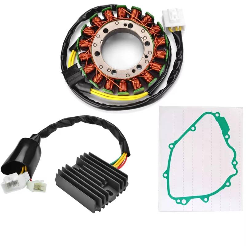 Lspbfkq Motorrad Stator Spule Für CBR929 Für CBR900 RRY/RR1 Für Fireblade 2000-2001 Mit Dichtung Motor Stator Spule Spannungsreglergleichrichter Zündstatorspule(A) von Lspbfkq