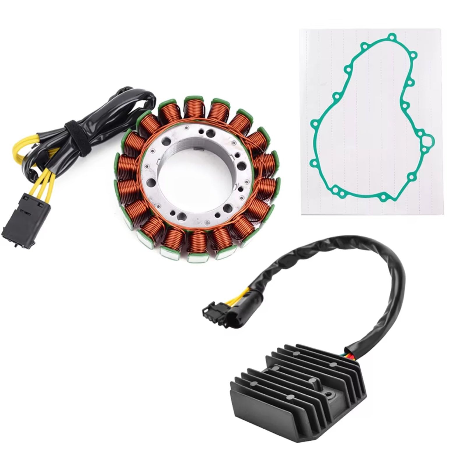 Lspbfkq Motorrad Stator Spule Für F650GS Für F700GS Für F800GS F800R 2005-2019 Mit Dichtung Motor Stator Spule Spannungsreglergleichrichter Zündstatorspule(A) von Lspbfkq