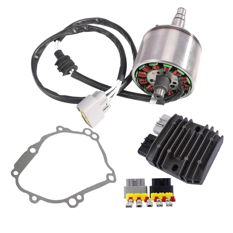 Lspbfkq Motorrad Stator Spule Für FZ1-N Für FZ1-S Für FZ8-N Für FZ8-S Für YZF-R1 Motorrad Rotor Stator Spule Spannung Gleichrichter Dichtung Genrator Abdeckung Set Zündstatorspule von Lspbfkq