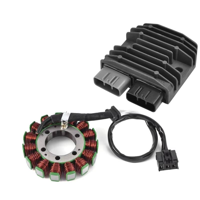 Lspbfkq Motorrad Stator Spule Für Kawasaki Für Ninja Für ZX-10R ZX1000 D6F D7F D7FA 2006 2007 Mit Dichtung Motor Stator Spule + Spannungsreglergleichrichter Zündstatorspule(B) von Lspbfkq