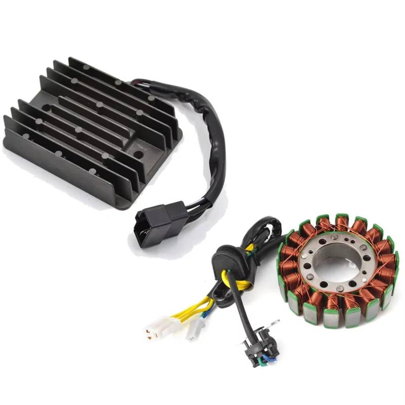 Lspbfkq Motorrad Stator Spule Für Suzuki Für GSX 1300 RZ R Für GSX1300 Für Hayabusa 1300 1999-2007 Mit Dichtung Motor Stator Spule + Spannung Regler Gleichrichter Zündstatorspule(D) von Lspbfkq