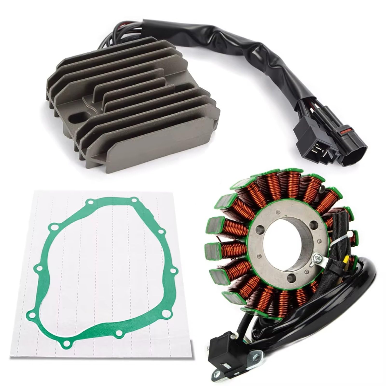 Lspbfkq Motorrad Stator Spule Für Suzuki Für SV650 2003-2012 ABS Für SV650S Für DL650 Für V-Strom Für VStrom 2007-2016 Mit Dichtung Stator Spule Gleichrichter Zündstatorspule(with Gasket) von Lspbfkq