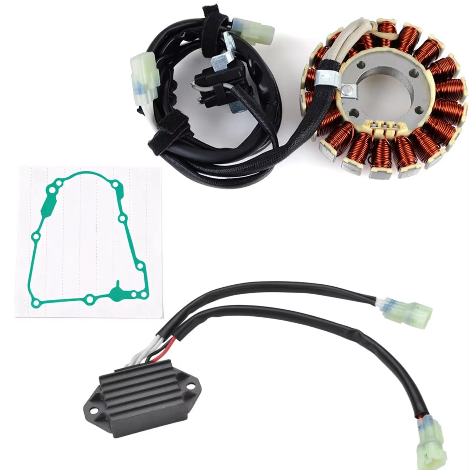 Lspbfkq Motorrad Stator Spule Für WR450F 2012 2013 2014 2015 Mit Dichtung Motor Stator Spule + Spannungsreglergleichrichter Zündstatorspule(A) von Lspbfkq