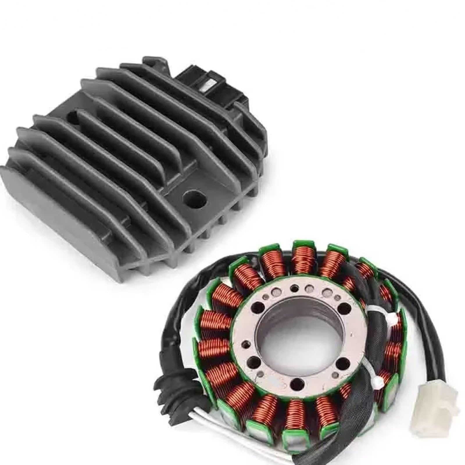 Lspbfkq Motorrad Stator Spule Für YZFR6 Für YZF-R6 1999 2000 2001 2002 Motorrad Zündung Stator Spule 12V Regler Rectifier Zündstatorspule(J) von Lspbfkq