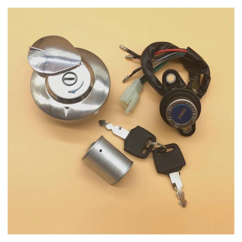 Lspbfkq Zündschlüssel Schalter Für Magna 700/750 1986-2003 Motorrad Zündschloss Tankdeckel Schloss Key Kit Zündschalter Sitzschloss von Lspbfkq