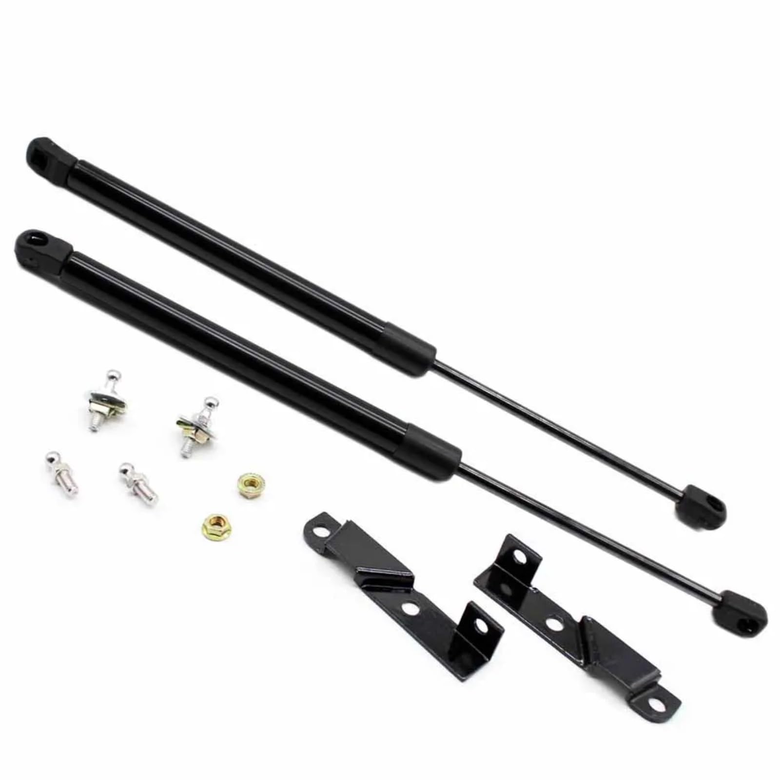 Motorhaubendämpfer Für Ford Für Kuga Für Escape 2013-2019 Fronthaube Motorhaube Kohlefaser-Gasdruckfedern Stoßdämpfer Auto-Styling Absorber 2 STK Gasfeder Motorhaube(Normal black) von Lspbfkq