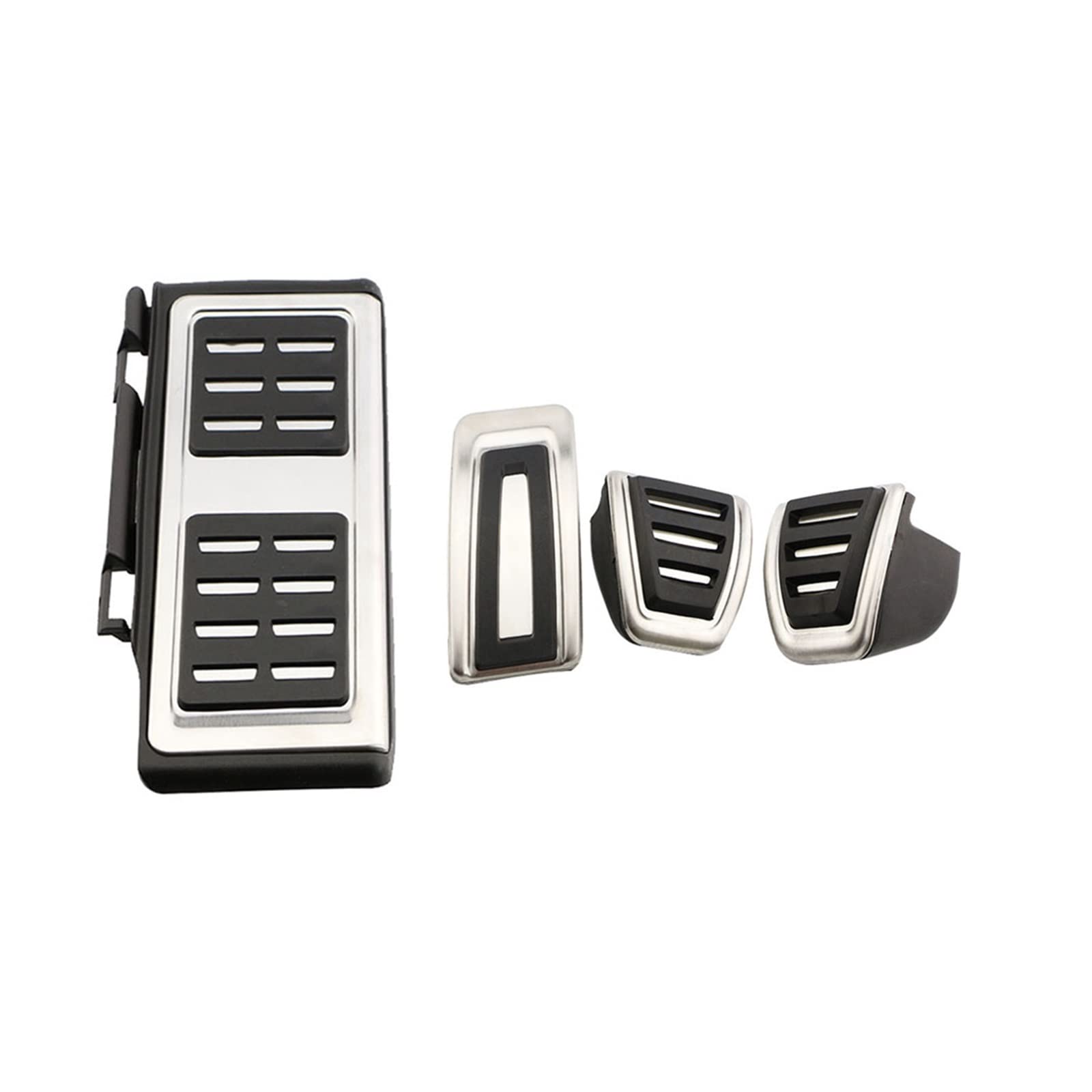 Pedalkappen Für Skoda Für Octavia A7 Für VW Für Golf 7 8 Auto Zubehör Sport Kraftstoff Bremse Toten Pedal Abdeckung Set Pedalauflage(MT with Rest) von Lspbfkq