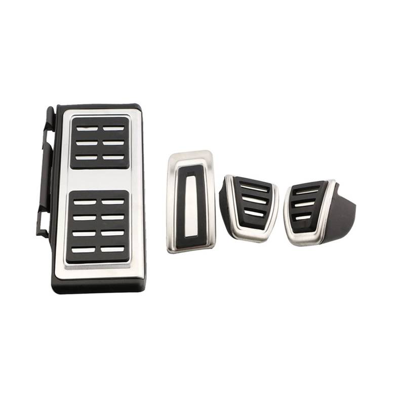 Pedalkappen Für Skoda Für Octavia A7 Für VW Für Golf 7 8 Auto Zubehör Sport Kraftstoff Bremse Toten Pedal Abdeckung Set Pedalauflage(MT with Rest) von Lspbfkq