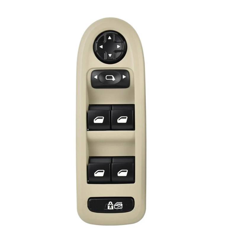 Auto Fensterheber Schalter Für Peugeot 308 2007 Für Autoteile 96644915 98053439 Power Master Fenster Schalter Spiegel Control Taste Fensterheberschalter Electric(Beige) von Ltusgt