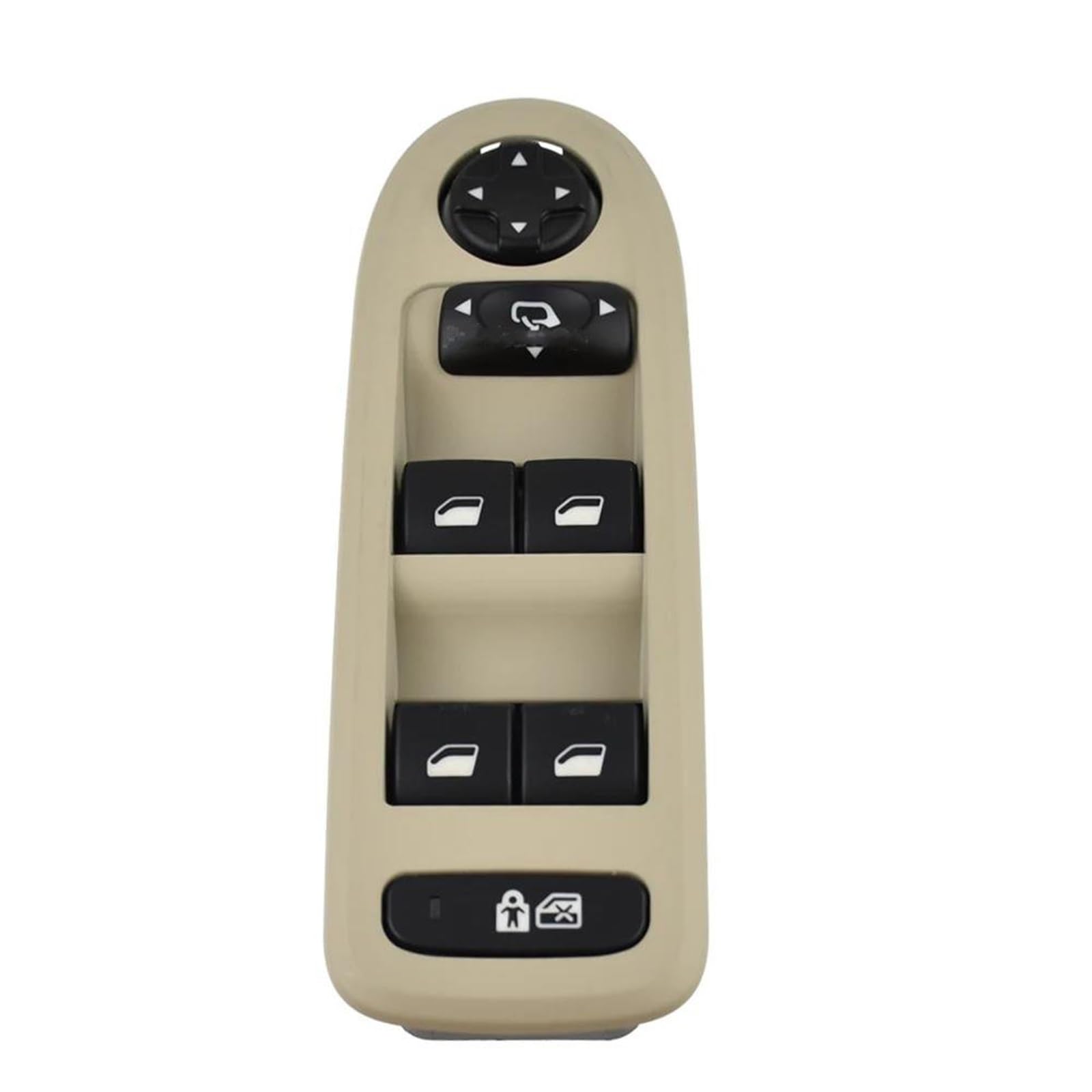 Auto Fensterheber Schalter Für Peugeot 508 2011-2018 Power Fenster Control Schalter Regler Taste 98053458ZE 96659465ZD Fensterheberschalter Electric(Beige with Folding) von Ltusgt