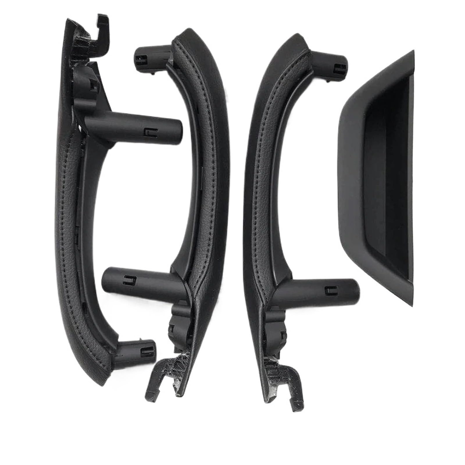 Auto Innentürgriffe Für X3 Für X4 Für F25 Für F26 2010-2016 Links Rechts Fahrer Auto Innen Tür Pull Griff Leder Abdeckung Set Ersatz Auto-Innentürgriff(RHD Set Black) von Ltusgt