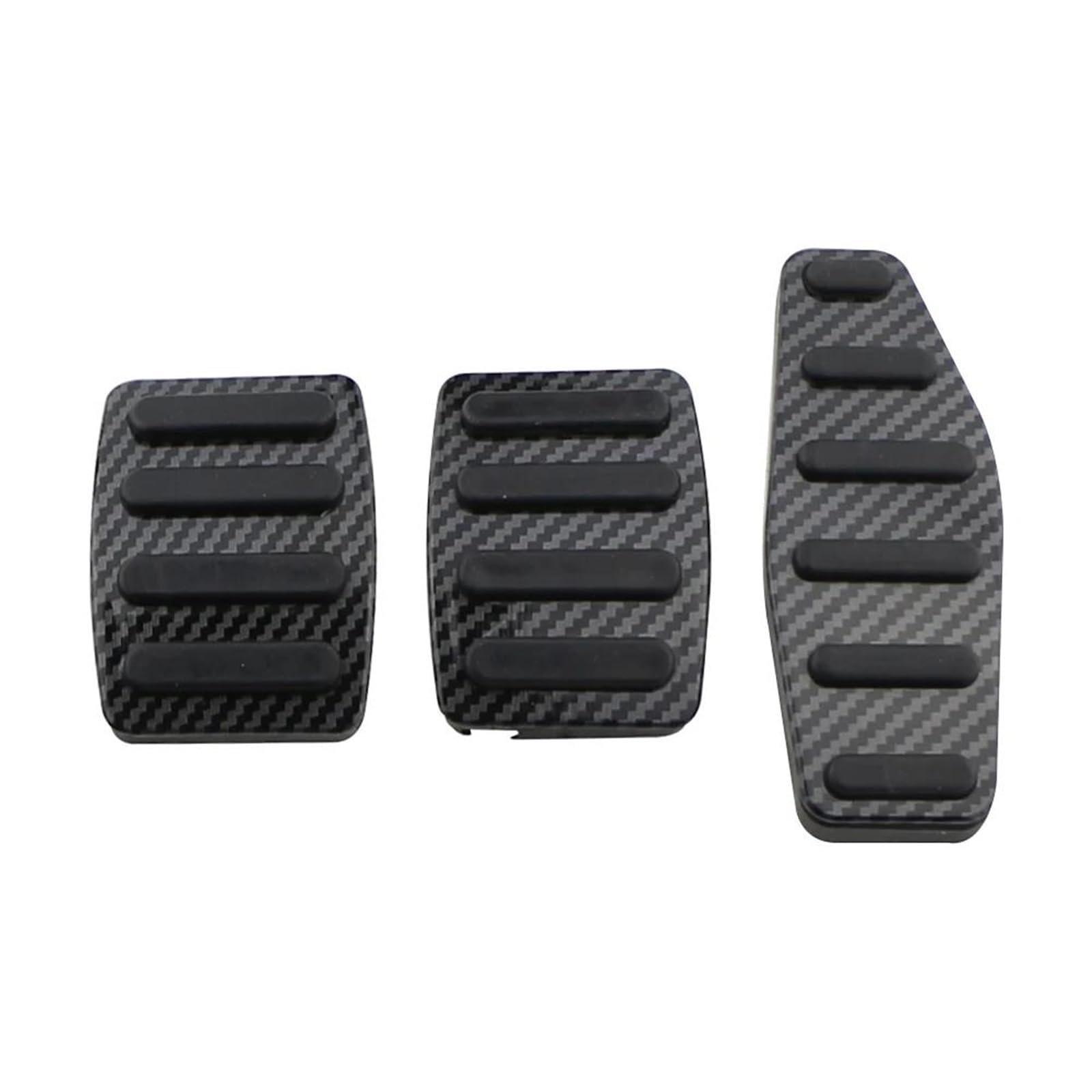 Auto Pedal Für Suzuki Für Jimny JB74 JB64 2019-2022 Kohlefaser-Autobeschleuniger Kraftstoffbremse Kupplung Fußstütze Pedale Abdeckung Pad Zubehör Bremse Pedalkappen(MT 3PCS) von Ltusgt