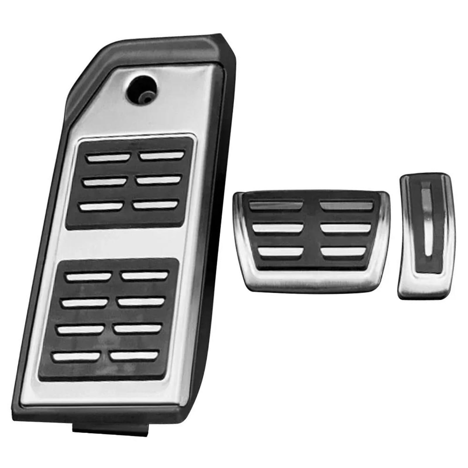 Auto Pedal Für VW Für Touareg 2007-2019 Autozubehör Kraftstoff Beschleuniger Bremse Fußstütze Pedale Bremse Pedalkappen(Style 2 at 3PCS) von Ltusgt