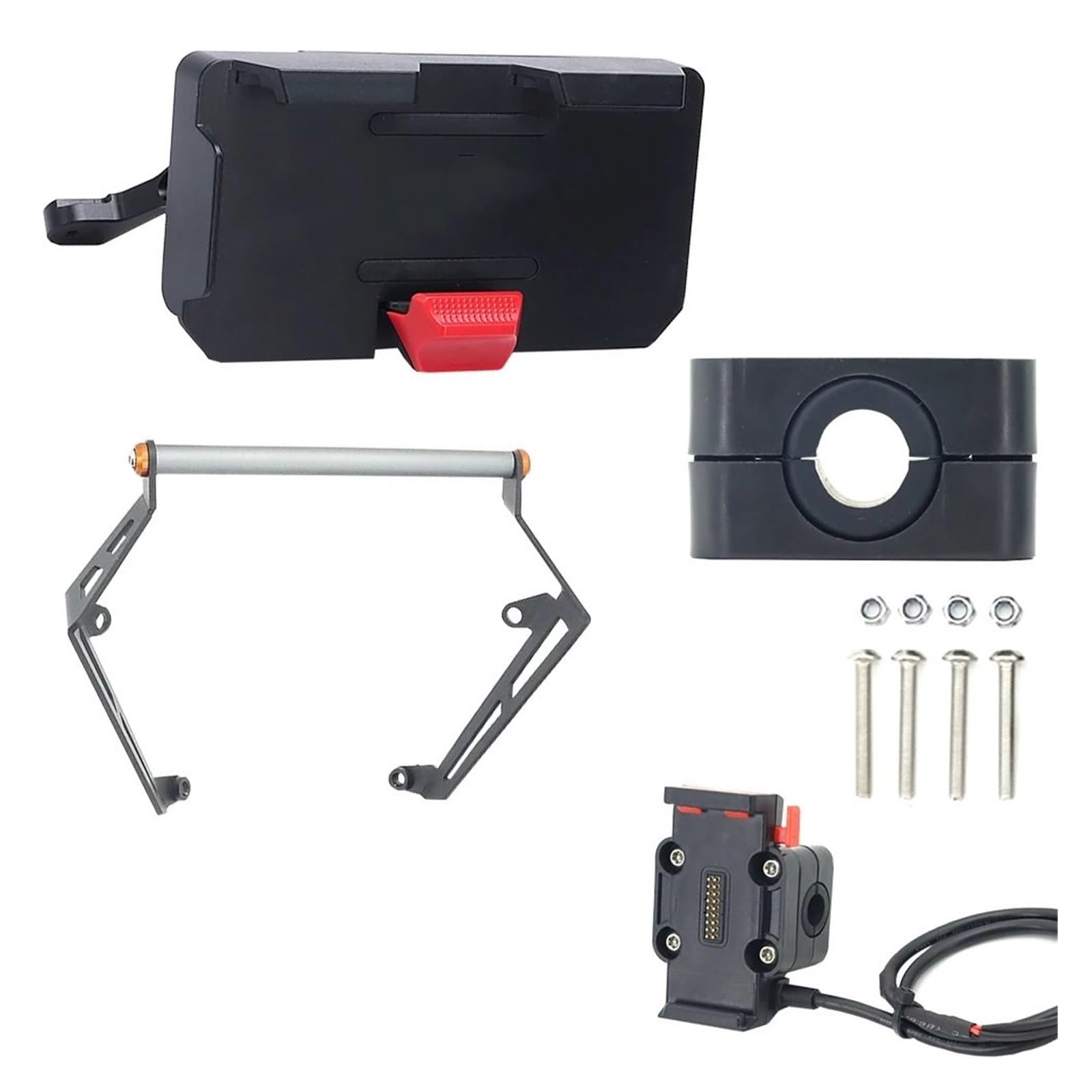 Fahrrad Handyhalterung Für Benelli Für TRK702 Für TRK702X 2022-up Motorrad GPS Telefon Halter USB Drahtlose Ladegerät Navigation Halterung Montieren Ständer Handy Motorradhalterung(12mm - 1 Set) von Ltusgt