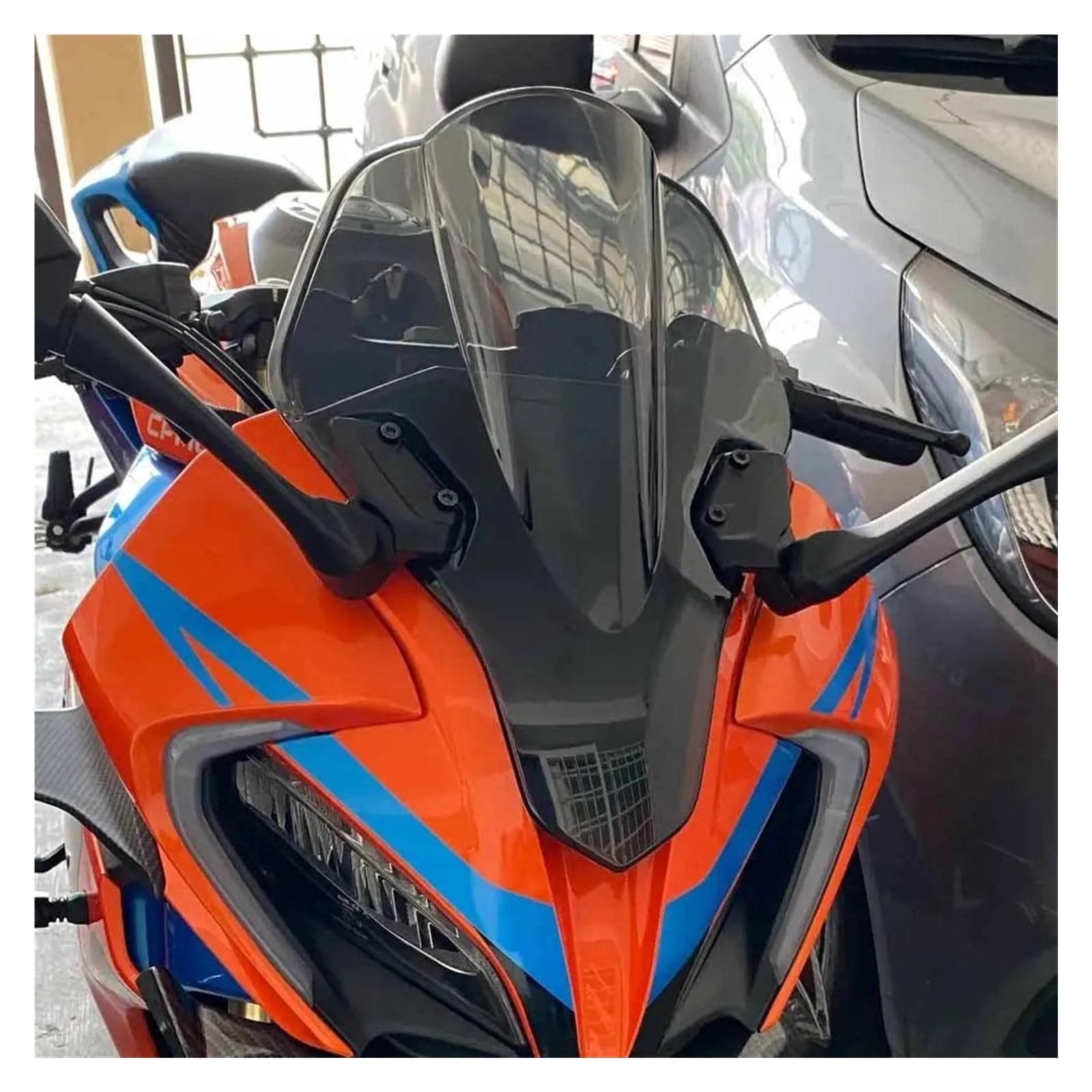 Für CFMOTO 250SR 250 SR 2019 2020 2021 2022 2023 Motorrad Zubehör Windschutz Windschutz Deflektoren Windschutzscheibe Motorrad Windschutzscheibe(Color4) von Ltusgt