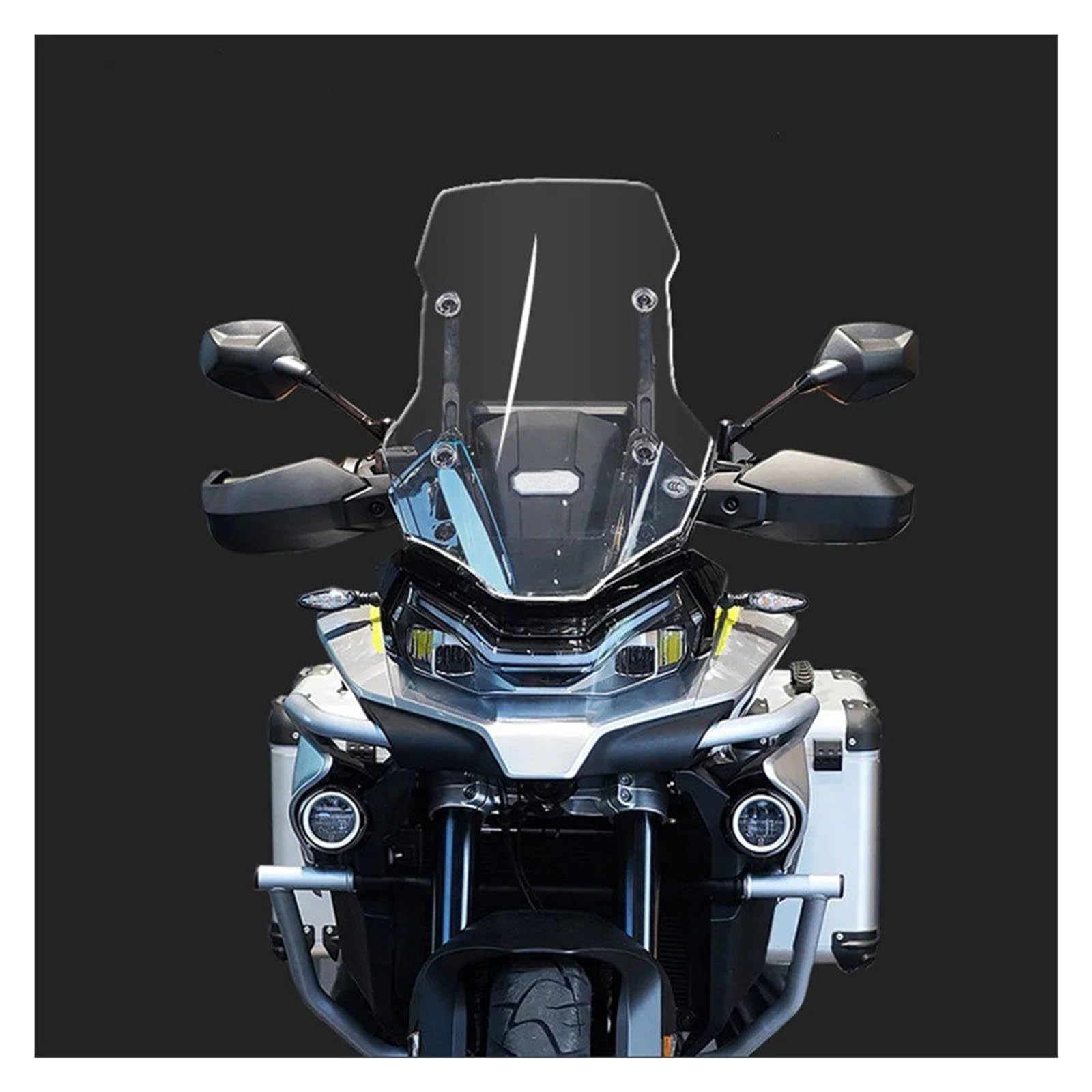 Für CFMOTO 800 MT Für 800MT Für MT800 Bildschirm 52CM/57CM Motorrad Windschutz Windabweiser Windschutzscheibe Grau Motorrad Windschutzscheibe(Transparent add 10cm) von Ltusgt