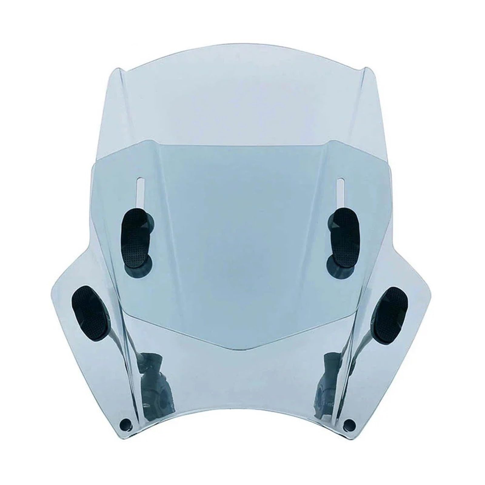 Für Kawasaki Für Suzuki Universal Motorrad Windschutzscheibe Windschutzscheibe Deckt Bildschirm Rauch Objektiv Motorrad Deflektor Motorrad Windschutzscheibe(Adjust Light Grey) von Ltusgt