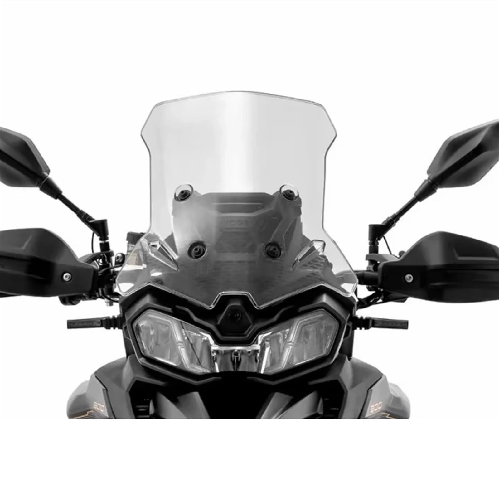 Für Loncin Für VOGE Für Valico 900 Für DSX DS 900 X DS900X ANGEHOBENE WINDSCHUTZSCHEIBE Motorrad-Windschutzscheibe Erhöhen Sie Den Windschutz-Deflektor Motorrad Windschutzscheibe(44 Transparent) von Ltusgt