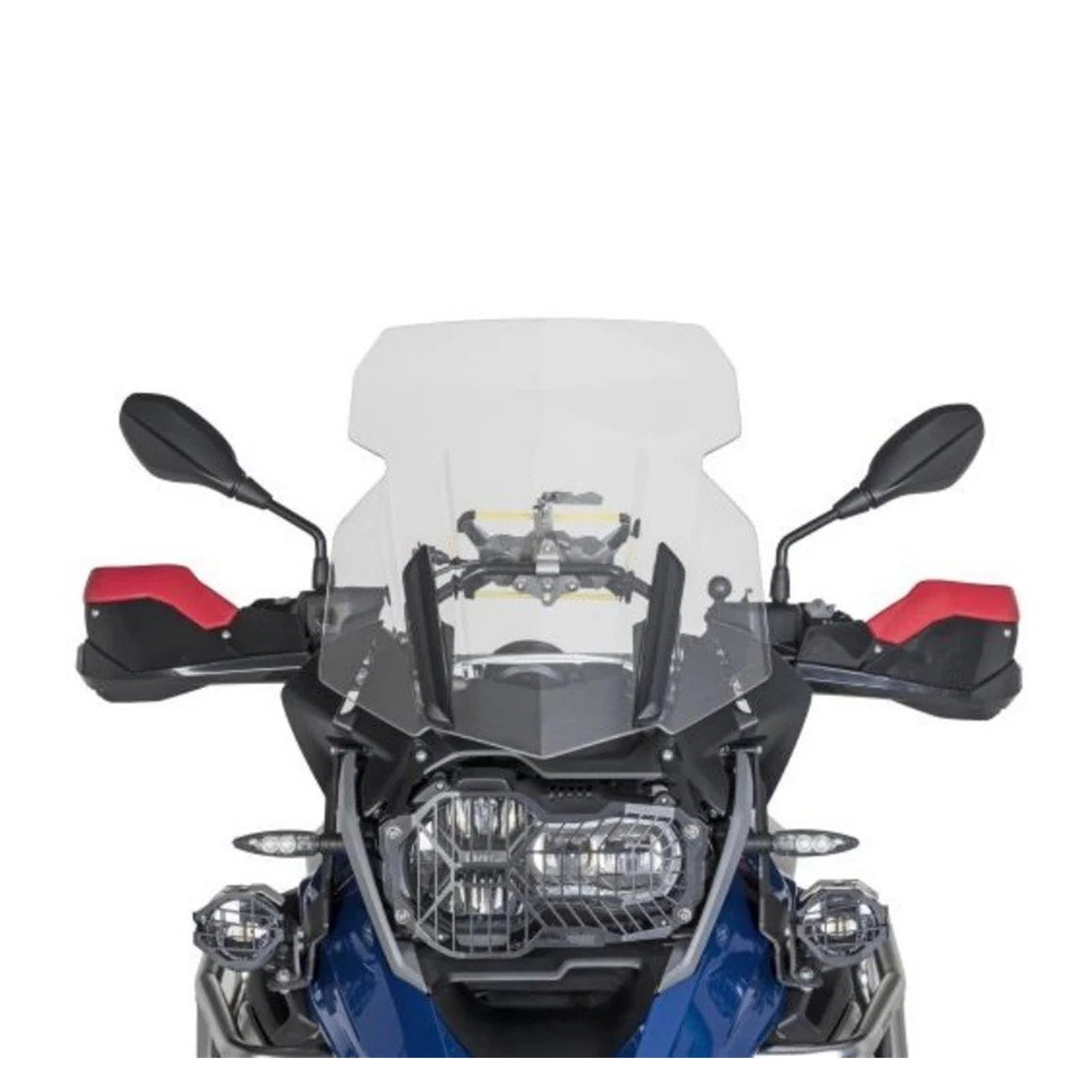 Für R 1250 GS LC R1250GS R1200GS R1250GS 2013-2022 Windschutzscheibe Windschutz ADV Triple Black Adventure Wind Shield Bildschirm Motorrad Windschutzscheibe(Transparent) von Ltusgt