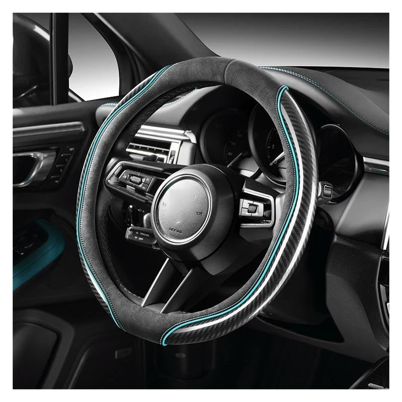 Lenkradbezug Für Dodge Für Caliber Für Journey Für Aittitude Für Caravan Auto Styling Auto Zubehör Auto Lenkrad Abdeckung Lenkradabdeckung(Blue) von Ltusgt