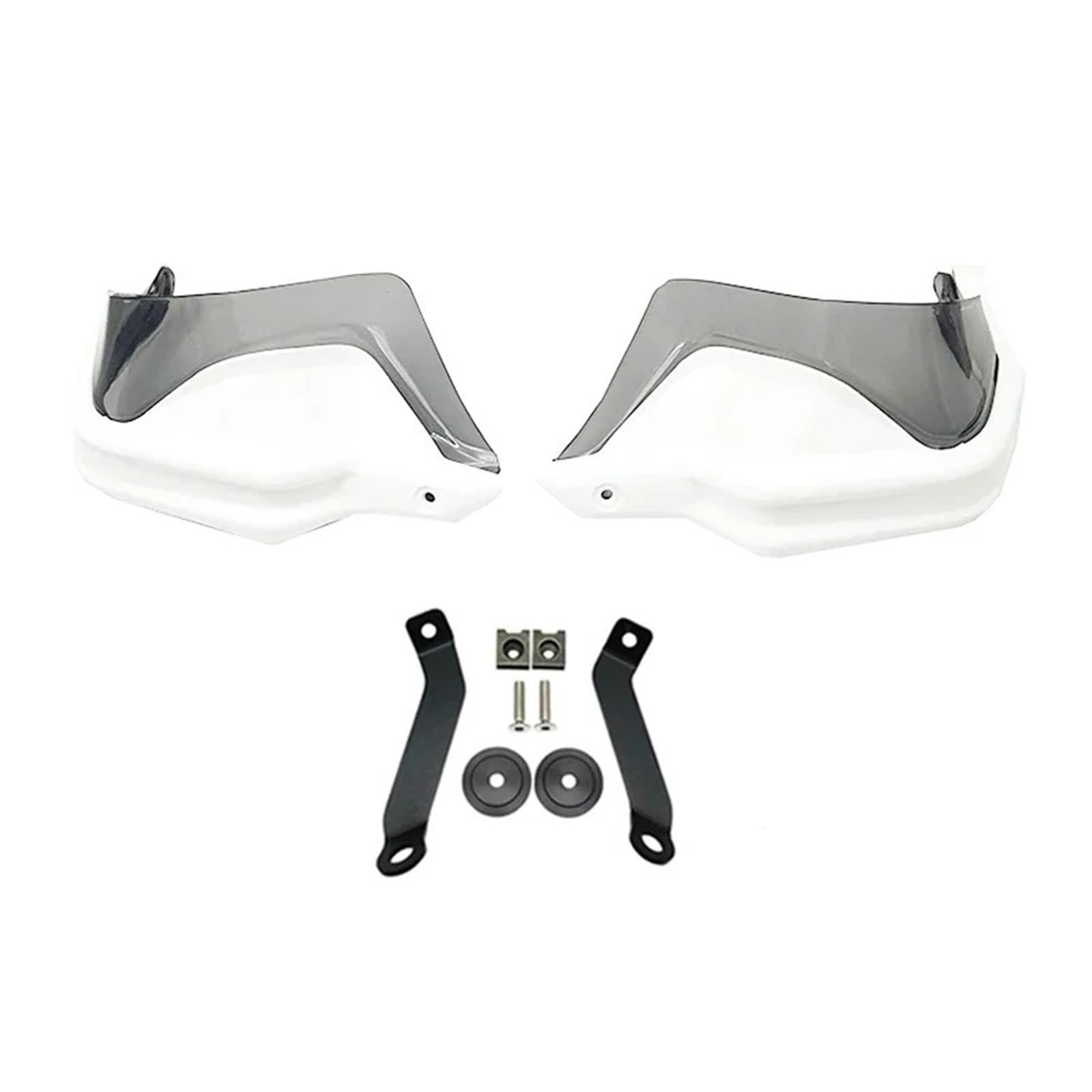 Motorrad-Handschützer Für NC750D Für Integra 750 Handschutz Schild Hand Schutzfolie Windschutzscheibe Motorrad Zubehör Motorrad Handschutz Griffschutz(White Grey Set) von Ltusgt