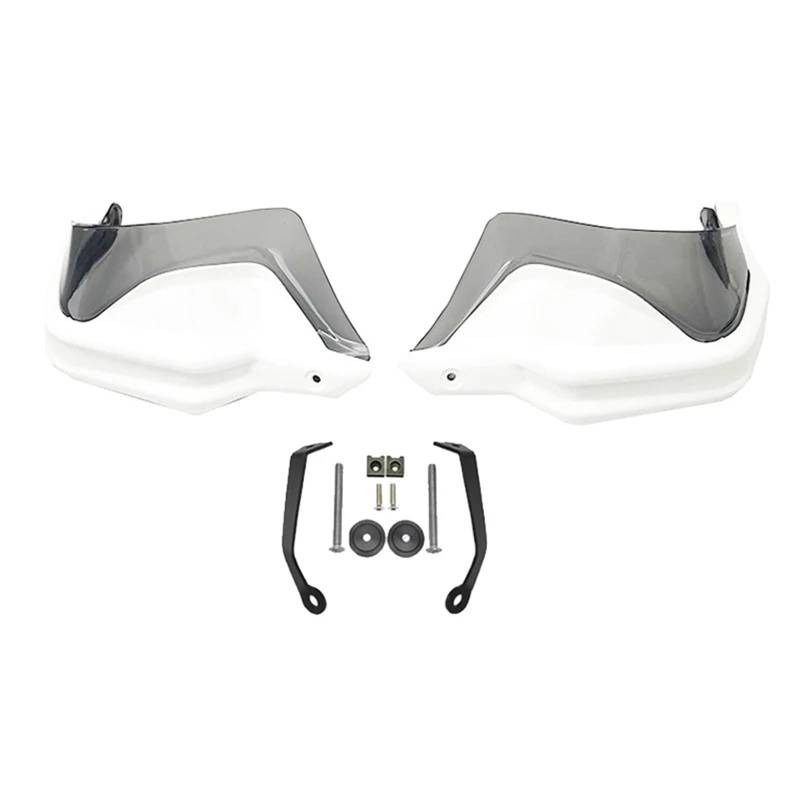 Motorrad-Handschützer Für NT1100 2022 2023 Handschutz Schild Hand Schutzfolie Windschutzscheibe Motorrad Zubehör Motorrad Handschutz Griffschutz(White Grey Set) von Ltusgt