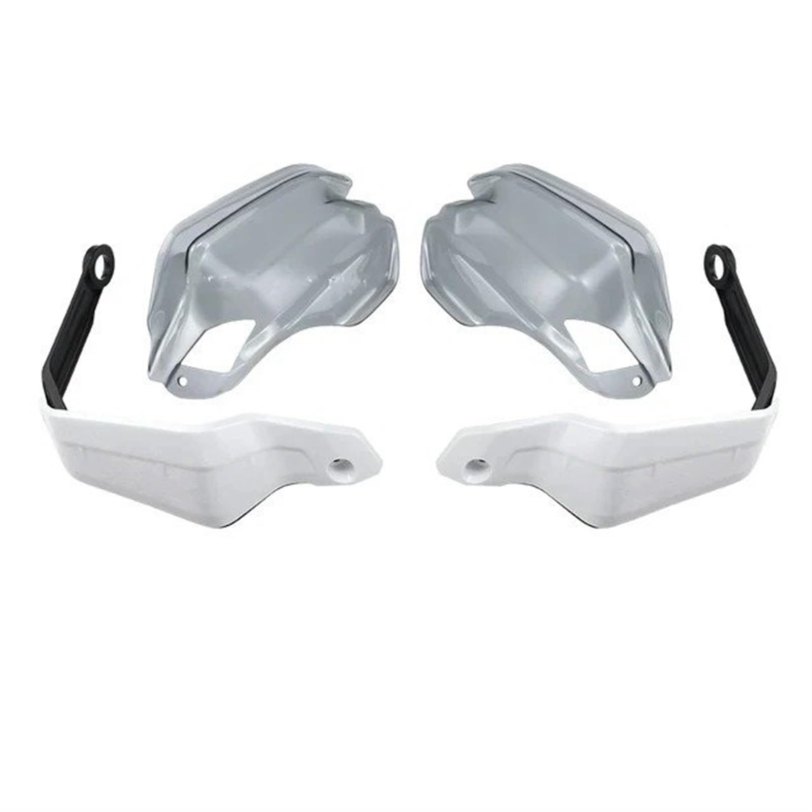 Motorrad Handschützer Für Transalp XL 750 XL750 2023-2024 Motorrad Handprotektor Extensions Zubehör Handschutz Deflektoren Windschutzscheibe Stück Lenker Handschutz(Set A - White Grey) von Ltusgt