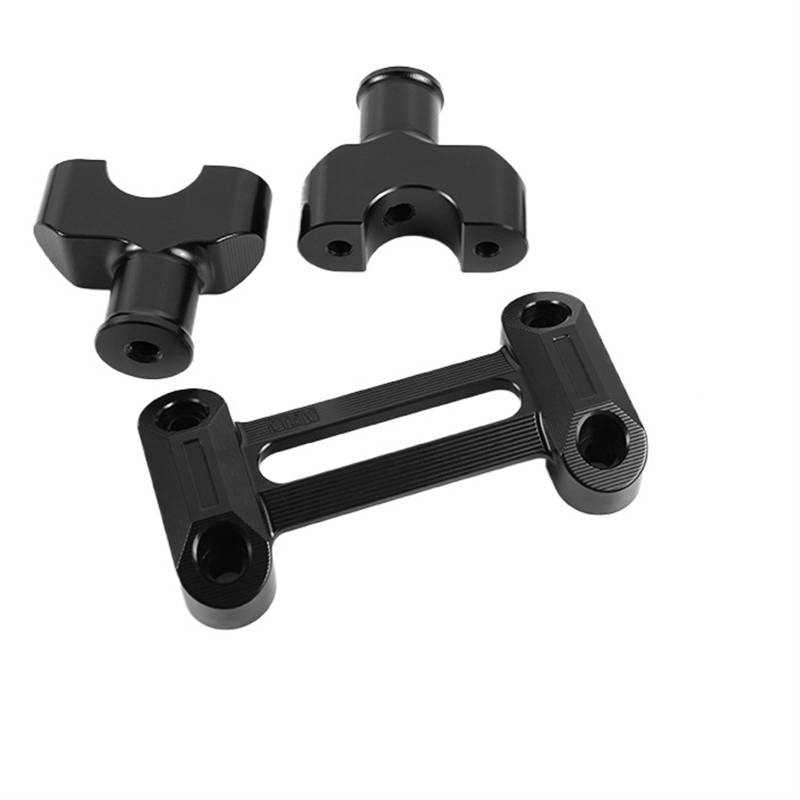 Motorrad-Lenkererhöhungsklemme Für Kawasaki Für Z900RS 2018-2023 Motorrad Lenker Riser Bar Montieren Griff Clamp Riser Lenker Motorrad(Black) von Ltusgt