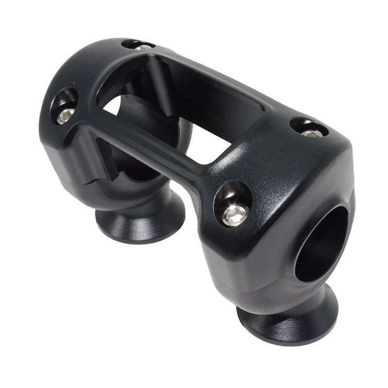 Motorrad-Lenkererhöhungsklemme Für Softail Für Street Für Bob Für Breakout Für FXDR 114 2018-2023 Motorrad Aluminium 1,25 "Lenker Riser Clamp Kit Schwarz/Chrom Riser Lenker Motorrad(Handlebar Riser ki von Ltusgt