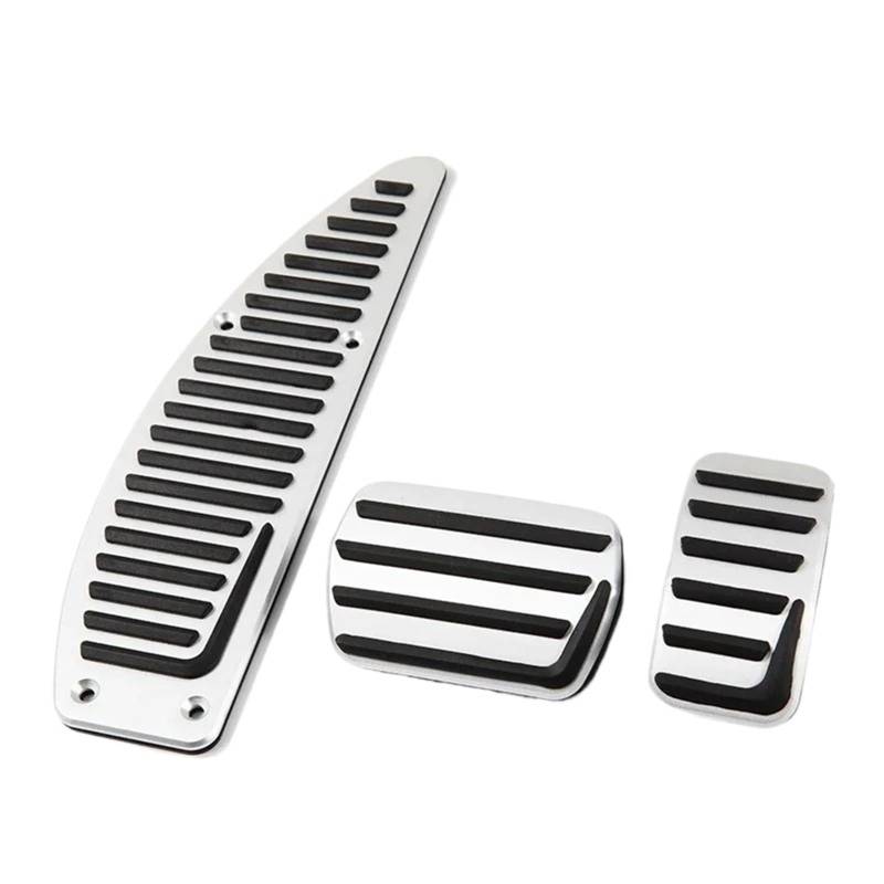 Pedalsatz Fußpedal Für Volvo S40/V40/C30 at Auto Aluminium Legierung Auto-Styling Autos Zubehör Auto Fußstütze Brems Gas Gaspedal Pad Abdeckung Bremspedal Gaspedal Fußstütze(3 pcs for at) von Ltusgt