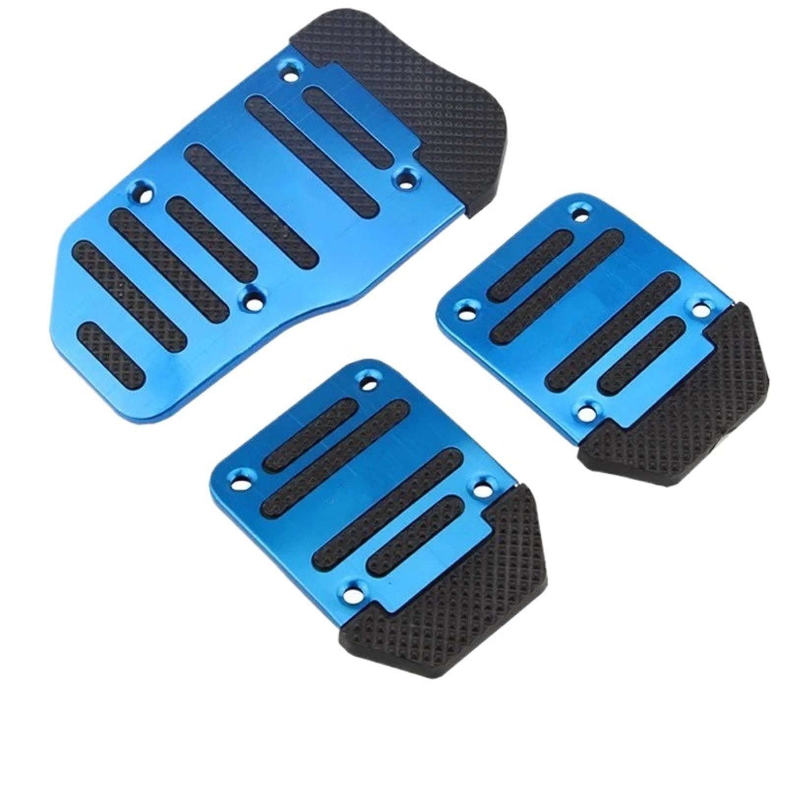 Pedalsatz Fußpedal Racing Auto Sport Metall Manuelle Automatische Und Kupplung Gas Bremse Fuß Matte Set rutschfeste Pedal Pads Abdeckung Universal Zubehör Bremspedal Gaspedal Fußstütze(Blue 3 pcs) von Ltusgt