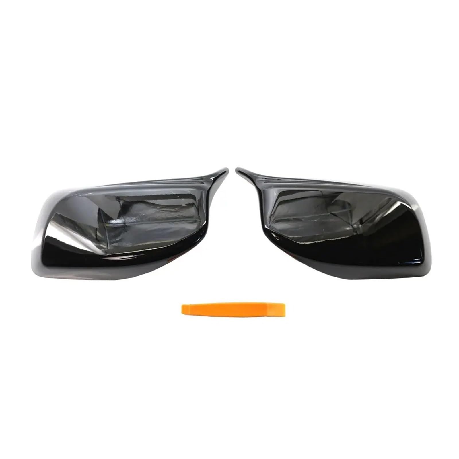 Rückspiegelkappe Für E60 Für E61 E63 E64 2003-2008 Rückspiegel Abdeckung Kappe Carbon Faser/Schwarz Außenspiegel Spiegelkappen(Black 1 Pair) von Ltusgt