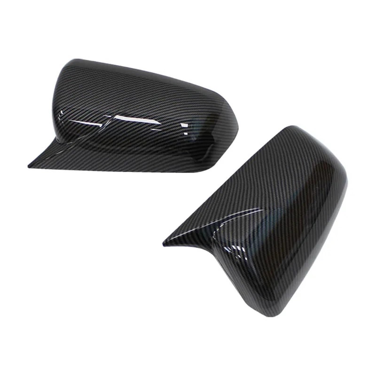 Rückspiegelkappe Für Mitsubishi Für Lancer X 10 EX Für EVO 2008-2012 Seite Tür Rückspiegel Abdeckung Cap Trim Shell Aufkleber Auto Styling Außenspiegel Spiegelkappen(Carbon Fiber) von Ltusgt