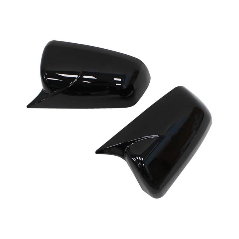 Rückspiegelkappe Für Mitsubishi Für Lancer X 10 EX Für EVO 2008-2012 Seite Tür Rückspiegel Abdeckung Trim Shell Aufkleber Außenspiegel Spiegelkappen(Gloss Black) von Ltusgt