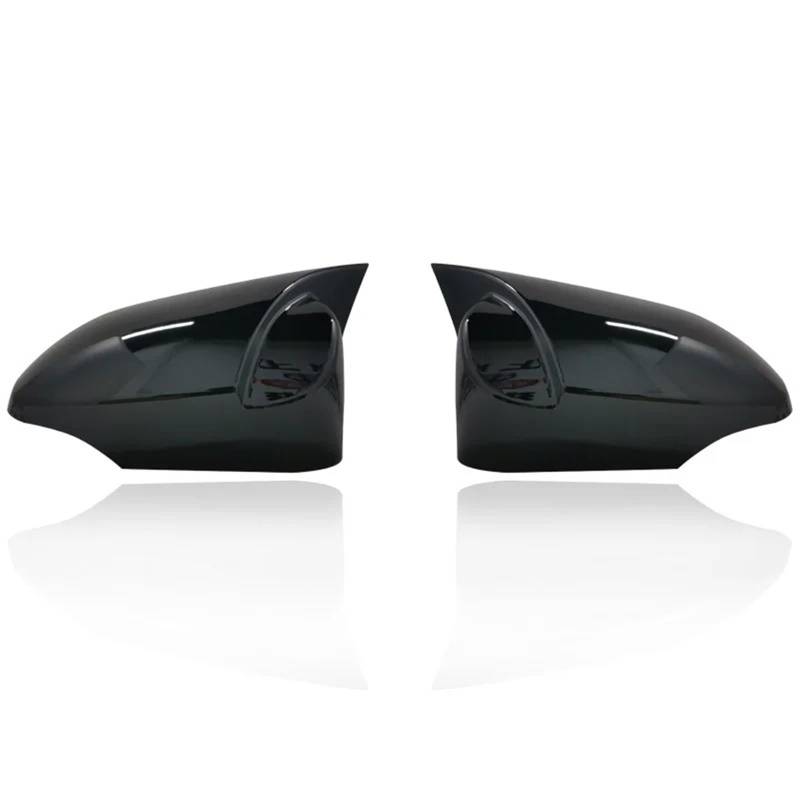 Rückspiegelkappe Für Toyota Für Yaris 2010-2020 Rückspiegel Abdeckung Flügel Tür Seite Spiegel Shell Cap Gehäuse Außenspiegel Spiegelkappen(Bright Black) von Ltusgt